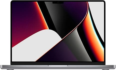 2021 Apple MacBook Pro with Apple M1 Pro chip 8-core CPU (14-inch, 16GB RAM, 512GB SSD) (QWERTY English) Space Gray (Renewed Premium)